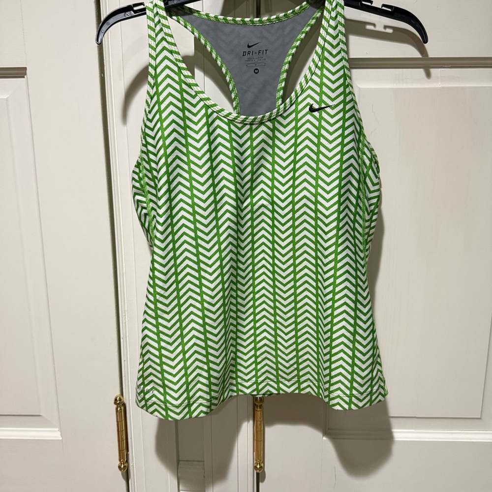 Nike Green Chevron Tank Top